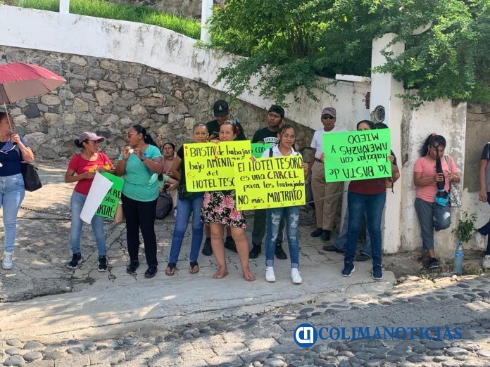 Otra vez se manifestaron trabajadores del Hotel Tesoro de Manzanillo 9
