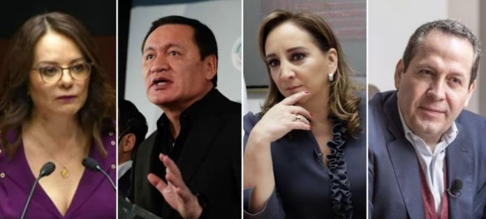 Renuncian al PRI Miguel Ángel Osorio, Claudia Ruiz Massieu, Eruviel Ávila y Nuvia Mayorga