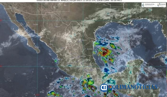 UEPC Colima alerta sobre baja presión con posibilidad de desarrollo ciclónico en 48 horas