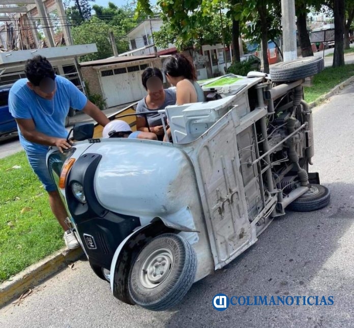 mototaxi se voltea