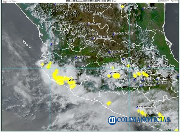 pronostico de lluvia colima
