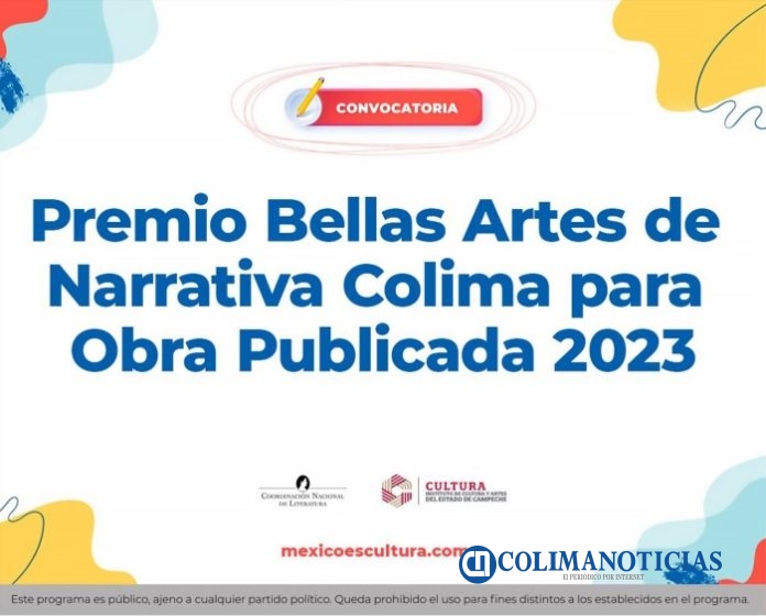 Abren convocatoria del Premio Narrativa Colima para obra publicada