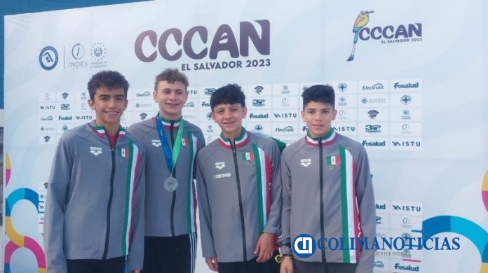 Nadador colimense logra seis medallas en el CCCAN El Salvador 2023