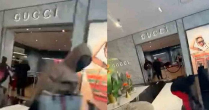 Roban en tienda Gucci de Los Ángeles
