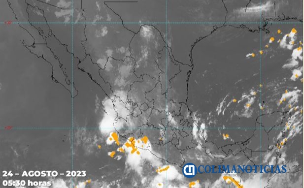 UEPC Colima vigila la onda tropical 24, hoy ocasionaría lluvias puntuales muy fuertes