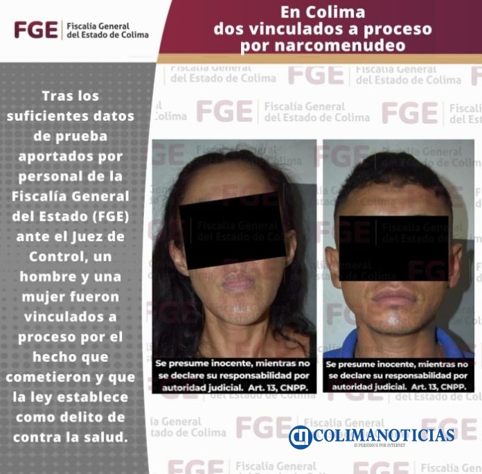 En Colima, dos vinculados a proceso por narcomenudeo