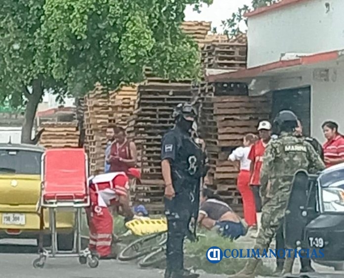 heridos al caer de la moto