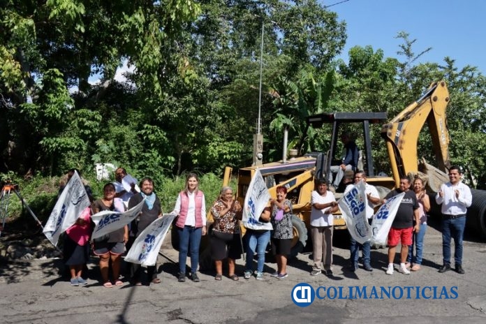 Inicia Margarita Moreno colector pluvial para evitar inundaciones en la Albarrada