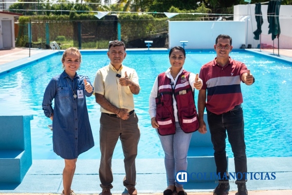 alberca en la Unidad Deportiva 5 de mayo entrega