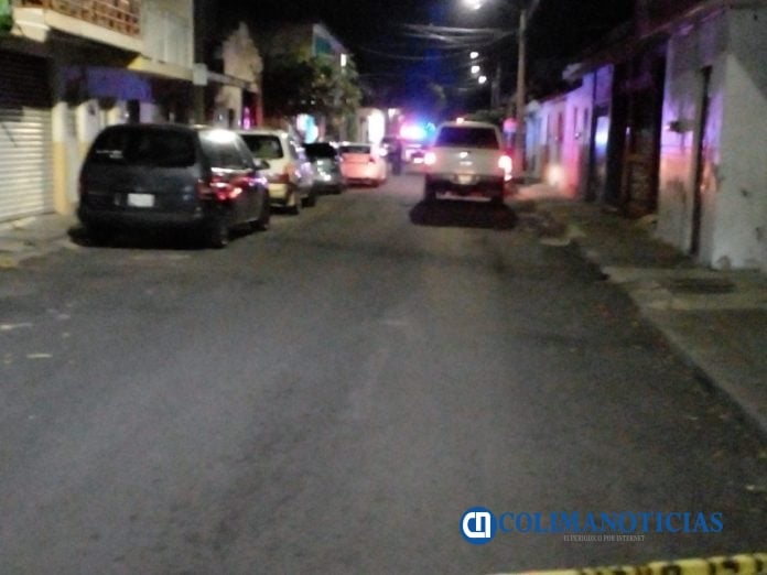 muerto y herido en centro de colima