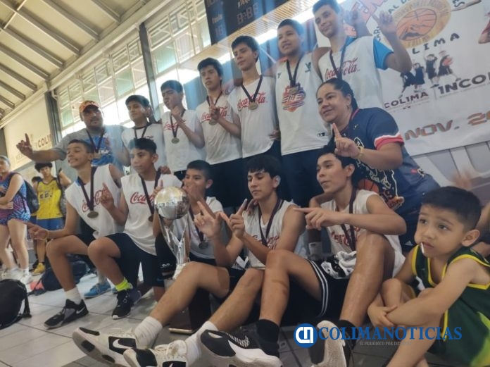 Nueve equipos colimenses logran medallas en el 'Carnaval de Campeones' de Basquetbol 4