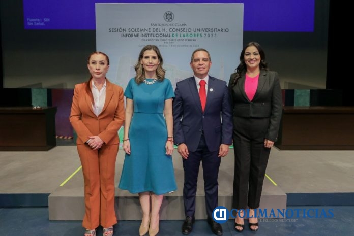 Opinan alcaldes y alcaldesas del Informe de labores UdeC 2023_Tey, Margarita, rectr y Gaby