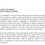 Renuncia dirigencia y estructura del PRI Municipal