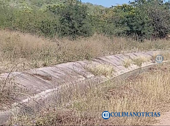 canal de riego rumbo a Los Ortices en Colima