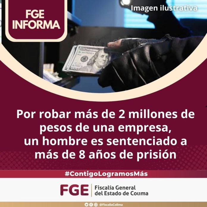 sentencia a ladron dos millones