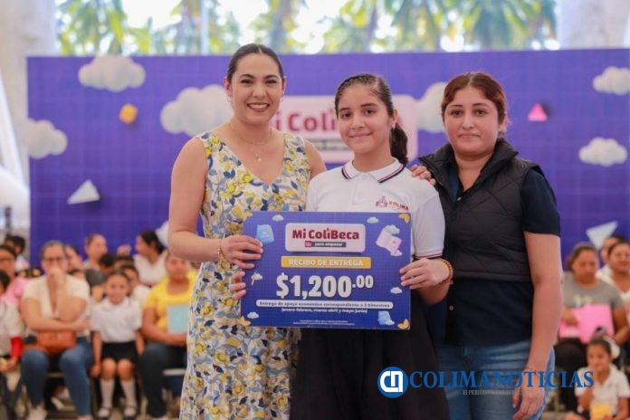Este lunes, 4, 131 estudiantes tecomenses reciben ‘Mi ColiBeca para Empezar’ de manos de la gobernadora