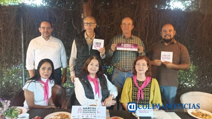 Llaman a que colimenses se unan a 'Marcha por Nuestra Democracia'