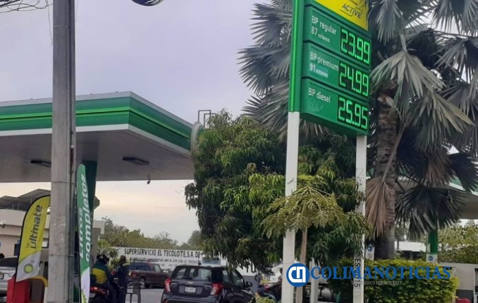 ¡Alcanza los 24 pesos el litro de Gasolina, en Colima!
