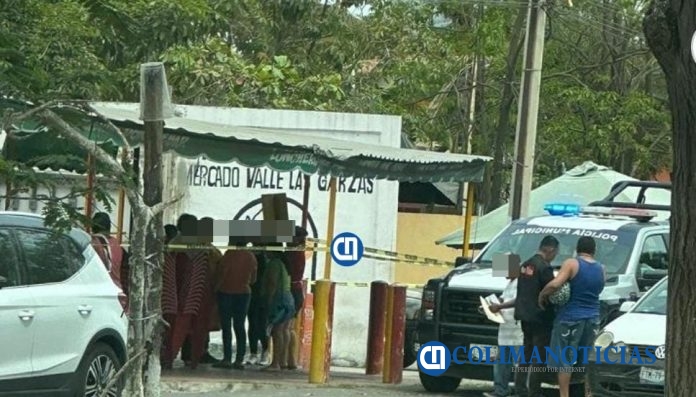 Balean a un joven por el mercado del Valle de las Garzas en Manzanillo