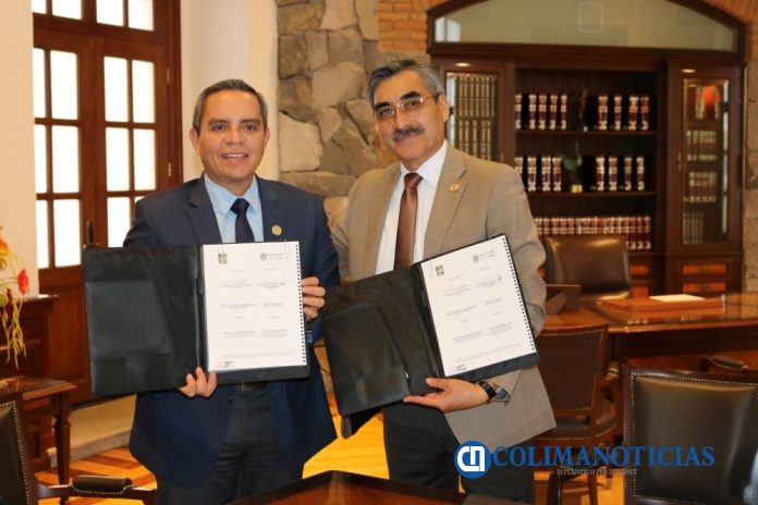 Firman convenio UdeC y la UA del Estado de Hidalgo_Christian Torres y Ocravio Castillo