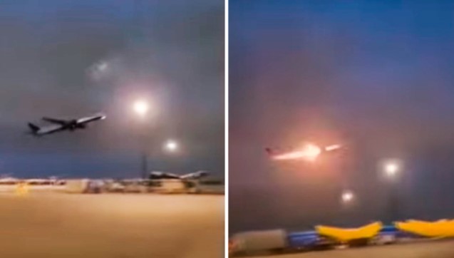 INCENDIO DE AVIÓN
