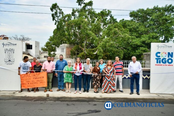 Margarita Moreno hace entrega del nuevo puente de la calle Dr. Miguel Galindo