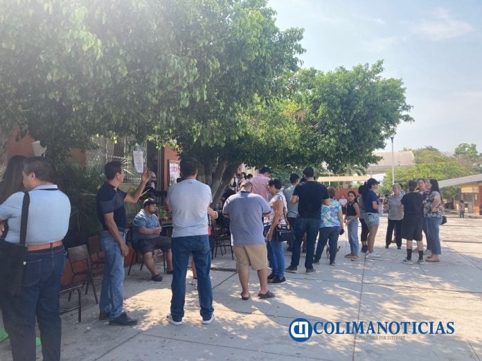 fila para votar