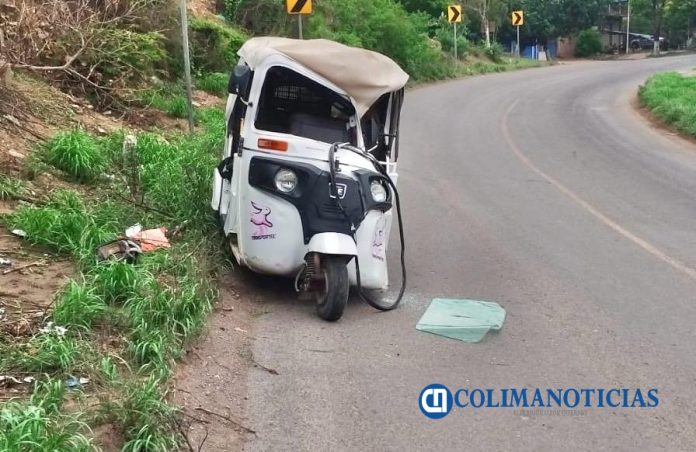 Armería accidente tráiler -mototaxi