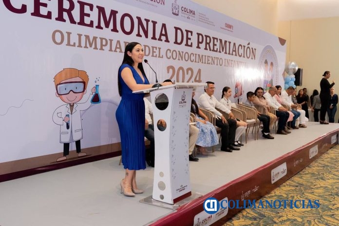 Gobierno de Colima premia a estudiantes que ganaron la Olimpiada del Conocimiento Infantil 2024