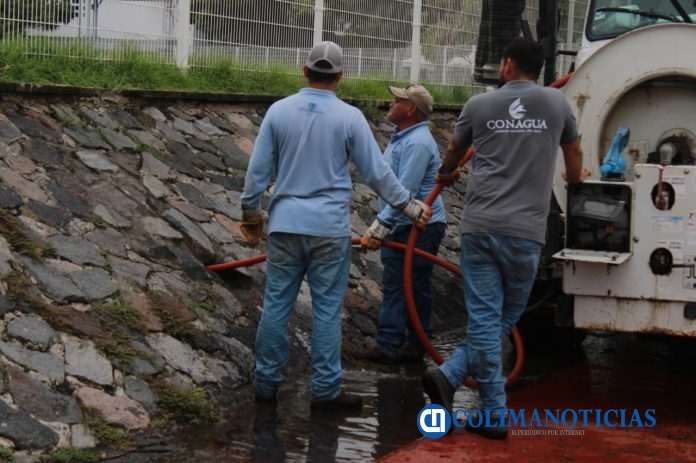 Incode y Conagua realizan trabajos de drenado en la Unidad 'Morelos'