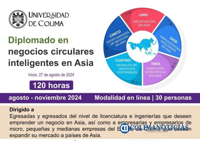Convoca UdeC a Diplomado en Negocios Circulares Inteligentes en Asia