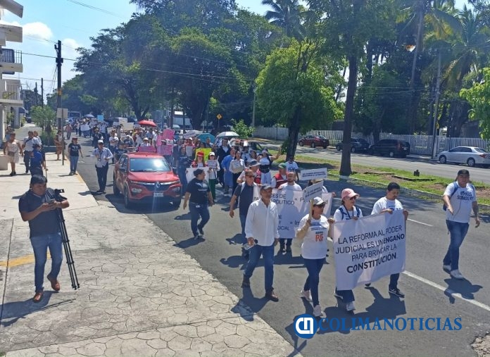 En Colima integrantes del PJF se manifiestan contra Reforma al Poder Judicial 4