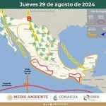Se desplaza al Sur de Colima la Onda Tropical 19
