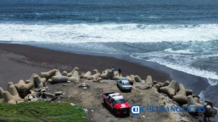 PC Municipal busca a joven desaparecido en la playa de Campos en Manzanillo