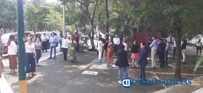 Participan los Poderes Legislativo y Judicial en Simulacro de Sismo 202402