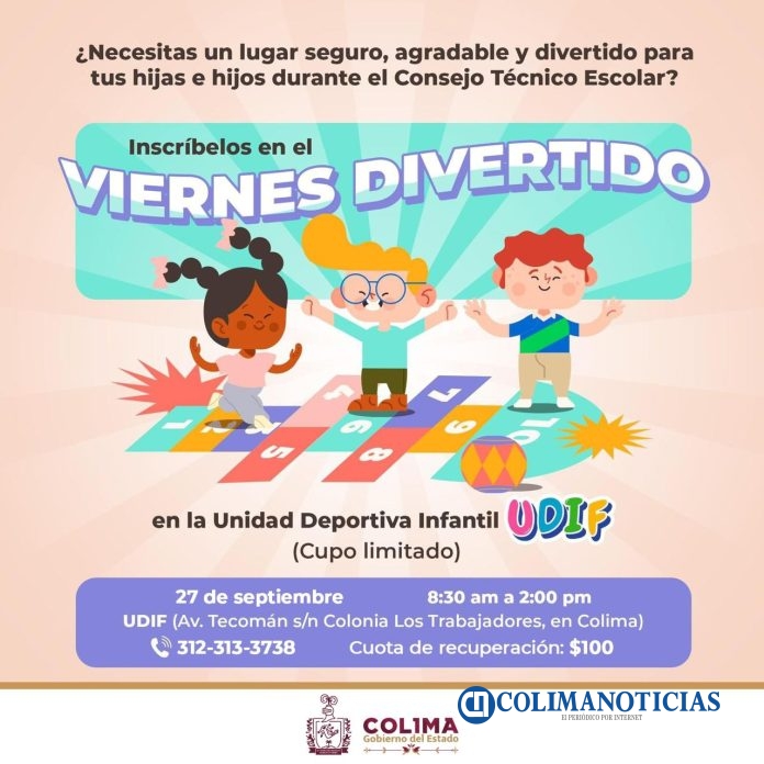 Vuelve 'Viernes Divertido en UDIF', anuncia Gobierno Colima