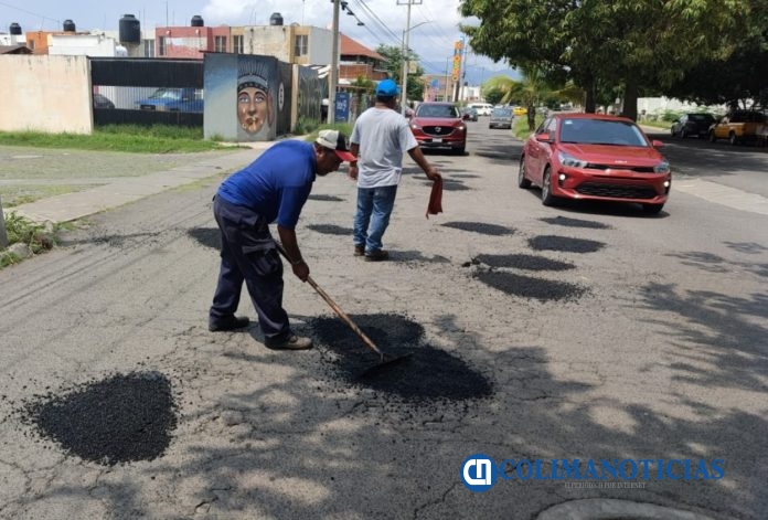 bacheo en la villa