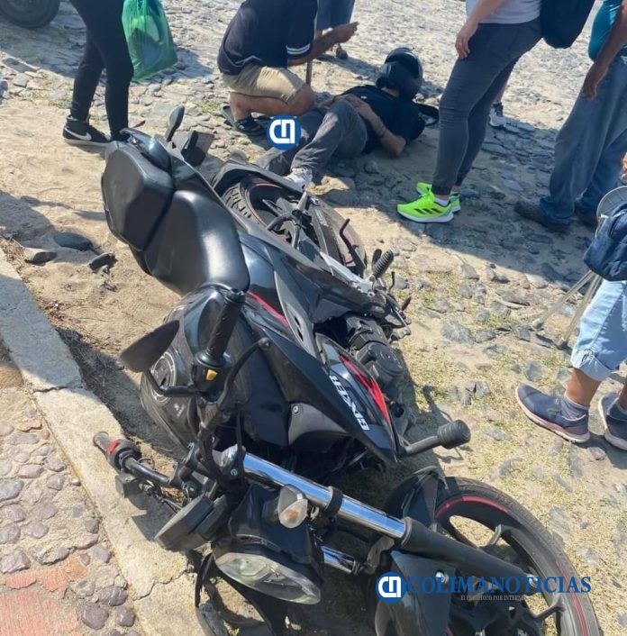 Motociclista resulta lesionado en la carretera a playa Miramar