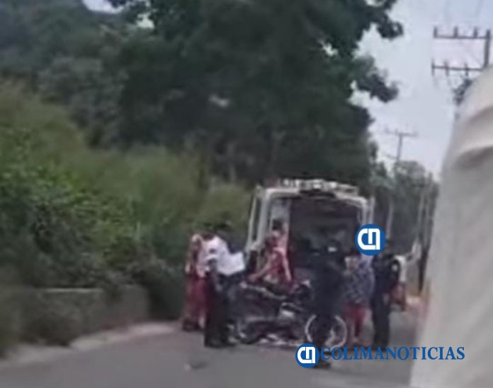 Un motociclista lesionado en la carretera a Chandiablo