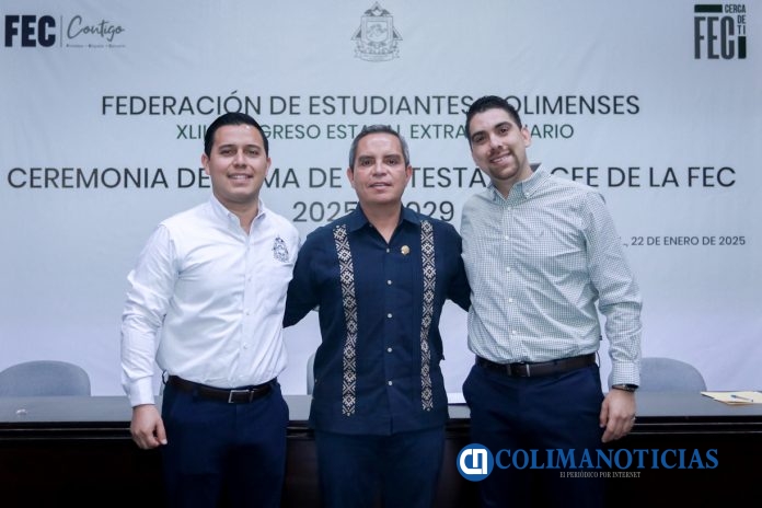 Rinde protesta nuevo Comité Ejecutivo Estatal de la FEC_Alejandro, Rector, Camilo