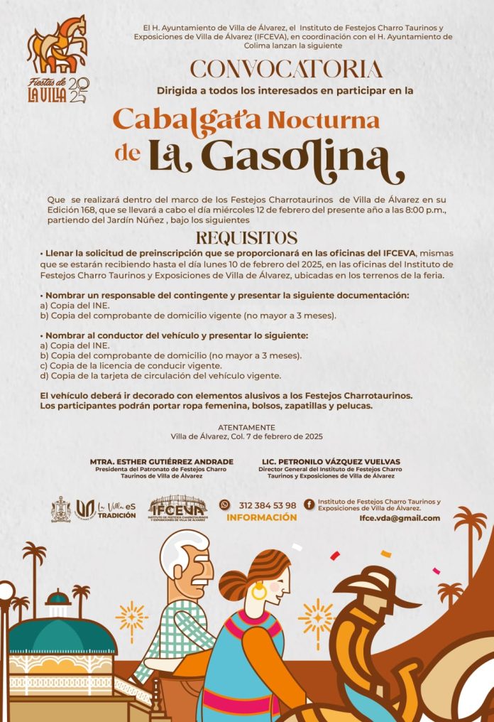 Convocatoria VdeA cabalgata de la gasolina