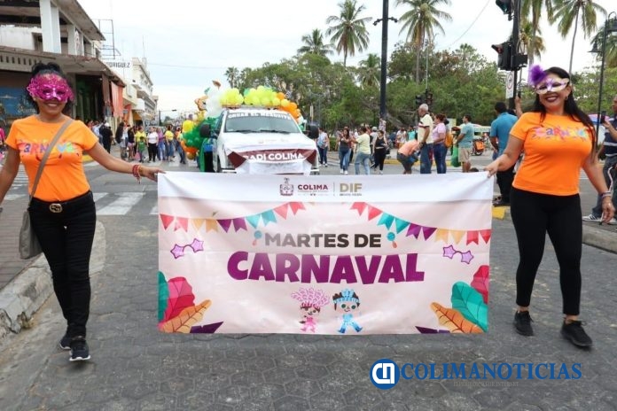 DIF Estatal Colima invita a participar esta tarde en el ‘Martes de Carnaval 2025’