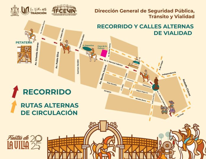 Recorrido de la cabalgata de VdeA