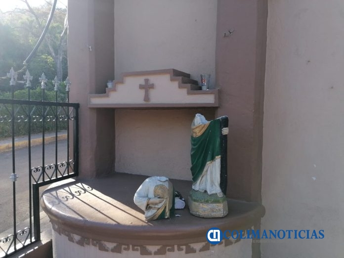 Vandalizan Capilla de San Judas Tadeo de la Comunidad de Santiago