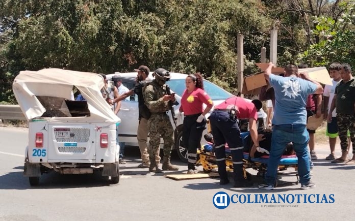 Accidente por la carretera a El Colomo