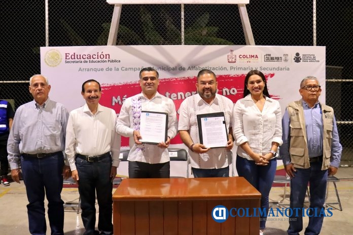El alcalde Riult Rivera participa en el arranque de la campaña de alfabetización de primaria y secundaria, en La Albarrada