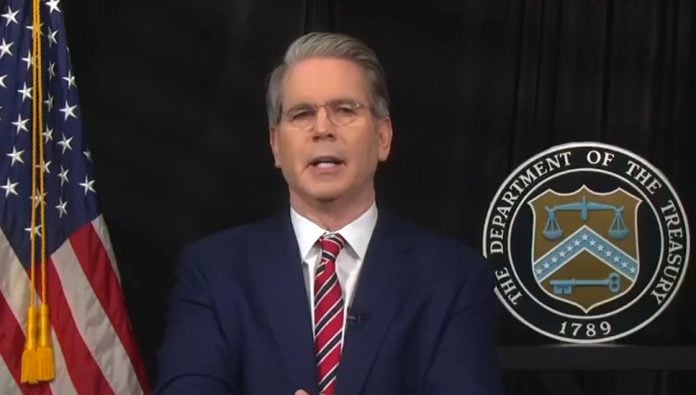 El secretario del Tesoro, Scott Bessent