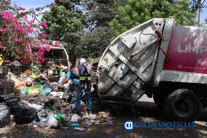 Limpieza de tiradero de basura