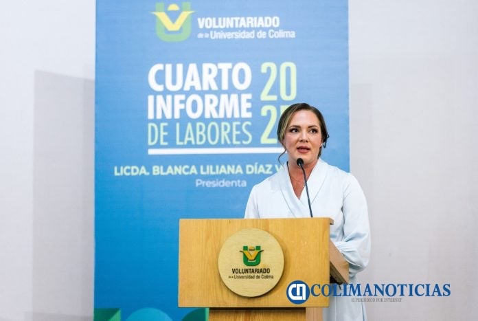Rinde Blanca Liliana Díaz 4to Informe al frente del Voluntariado_Blanca