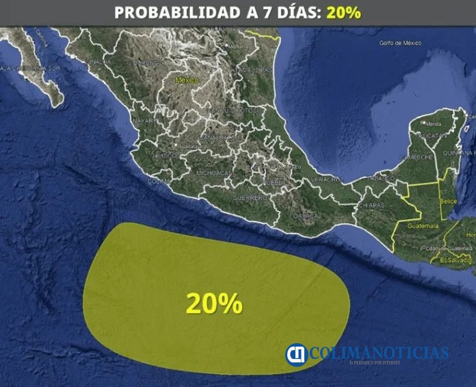 Baja presión en el Océano Pacífico